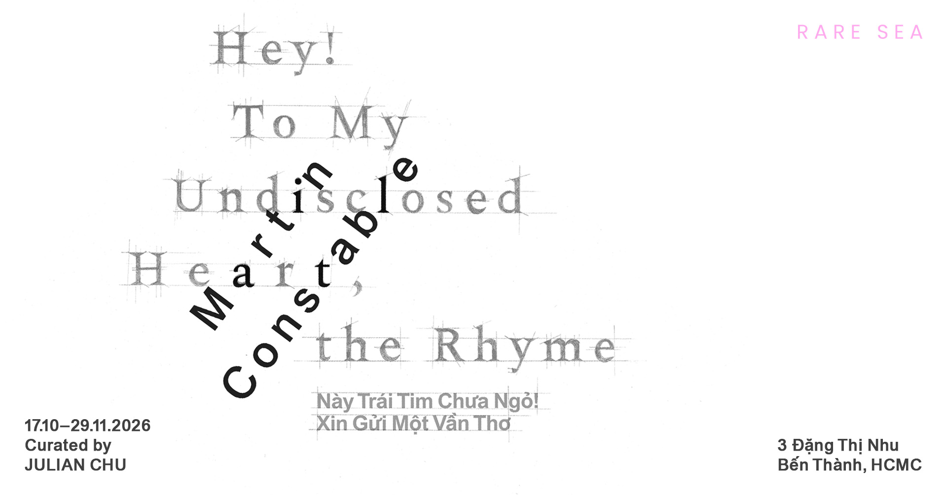 Poster triển lãm "Này Trái Tim Chưa Ngỏ! Xin Gửi Một Vần Thơ"